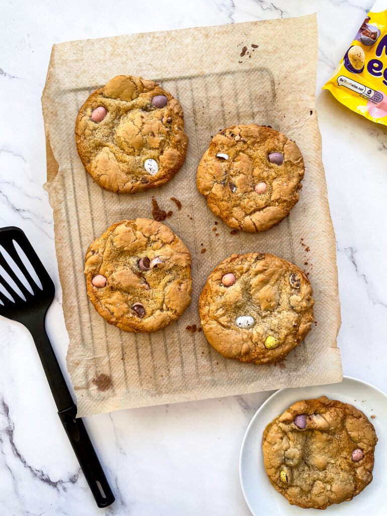 Copycat Millie's Cookies with Chocolate Mini Eggs