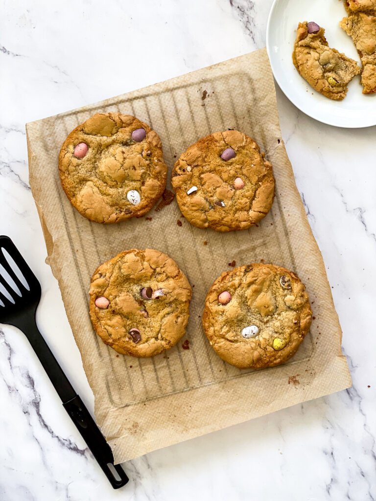 Copycat Millie's Cookies with Chocolate Mini Eggs