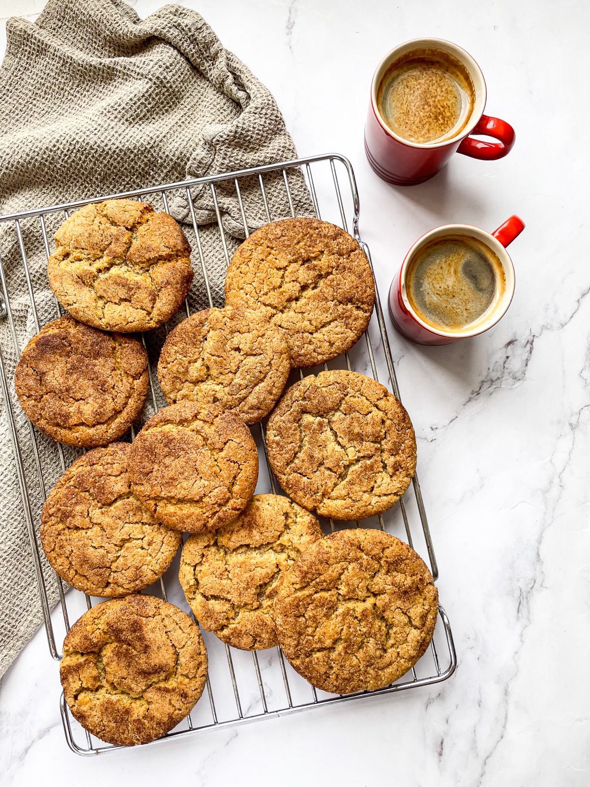 Coffee Snickerdoodle Cookies