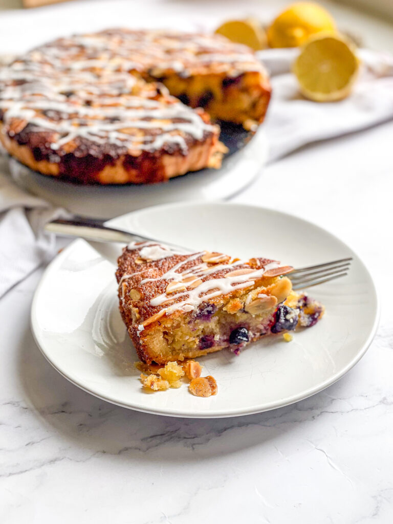 Lemon and Blueberry Bakewell Tart