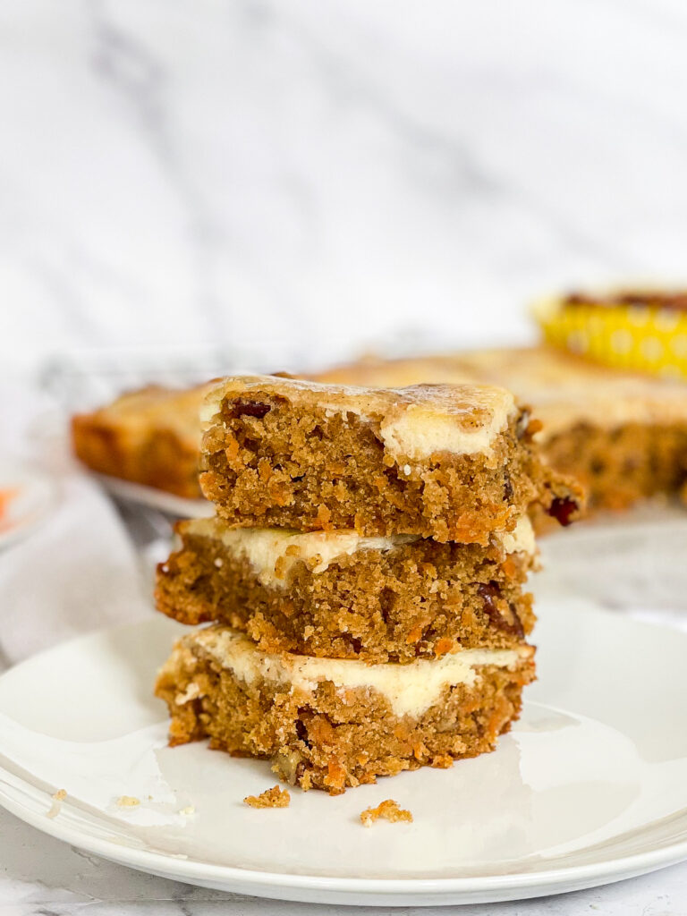 Carrot Cake and Cheesecake Blondies