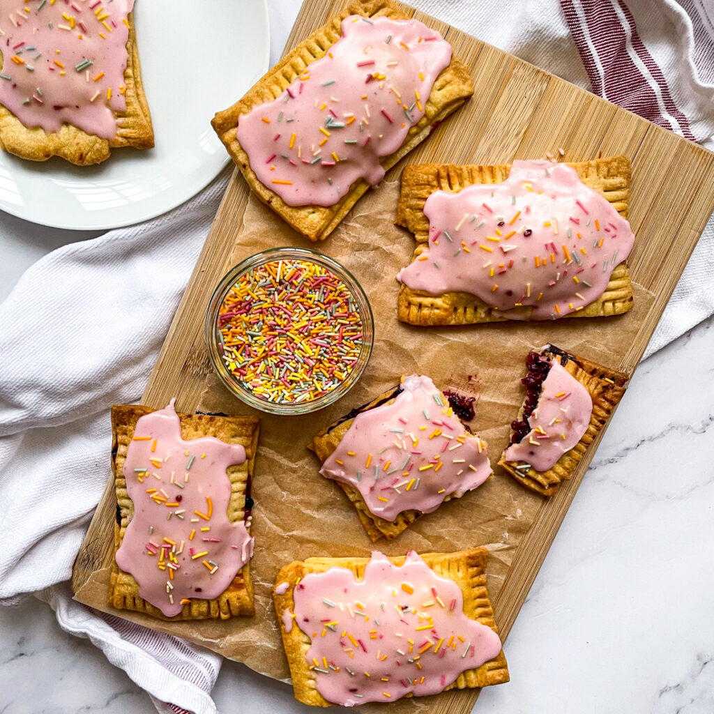 Easy Vegan Pop Tarts - Pink Berry Flavour