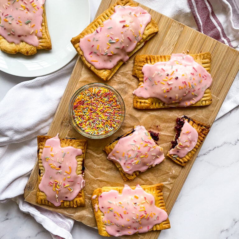 Easy Vegan Pop Tarts - Pink Berry Flavour
