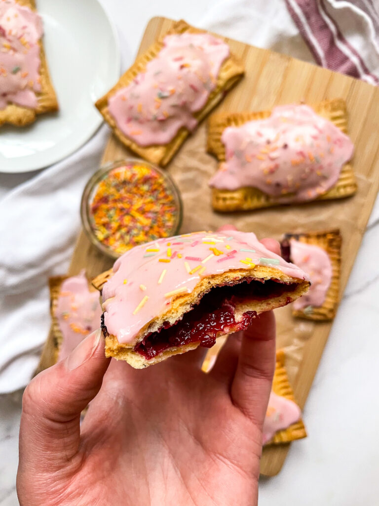 Easy Vegan Pop Tarts - Pink Berry Flavour