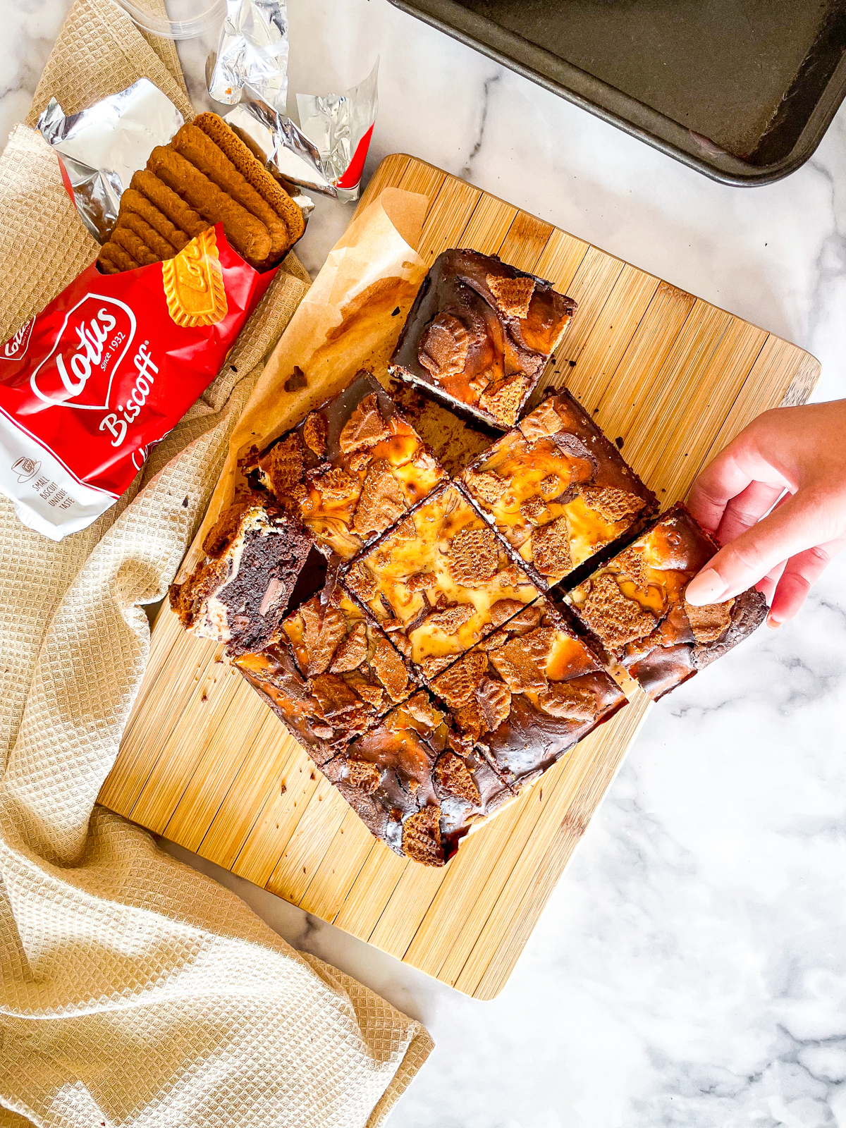 The Ultimate Biscoff Cheesecake Brownies