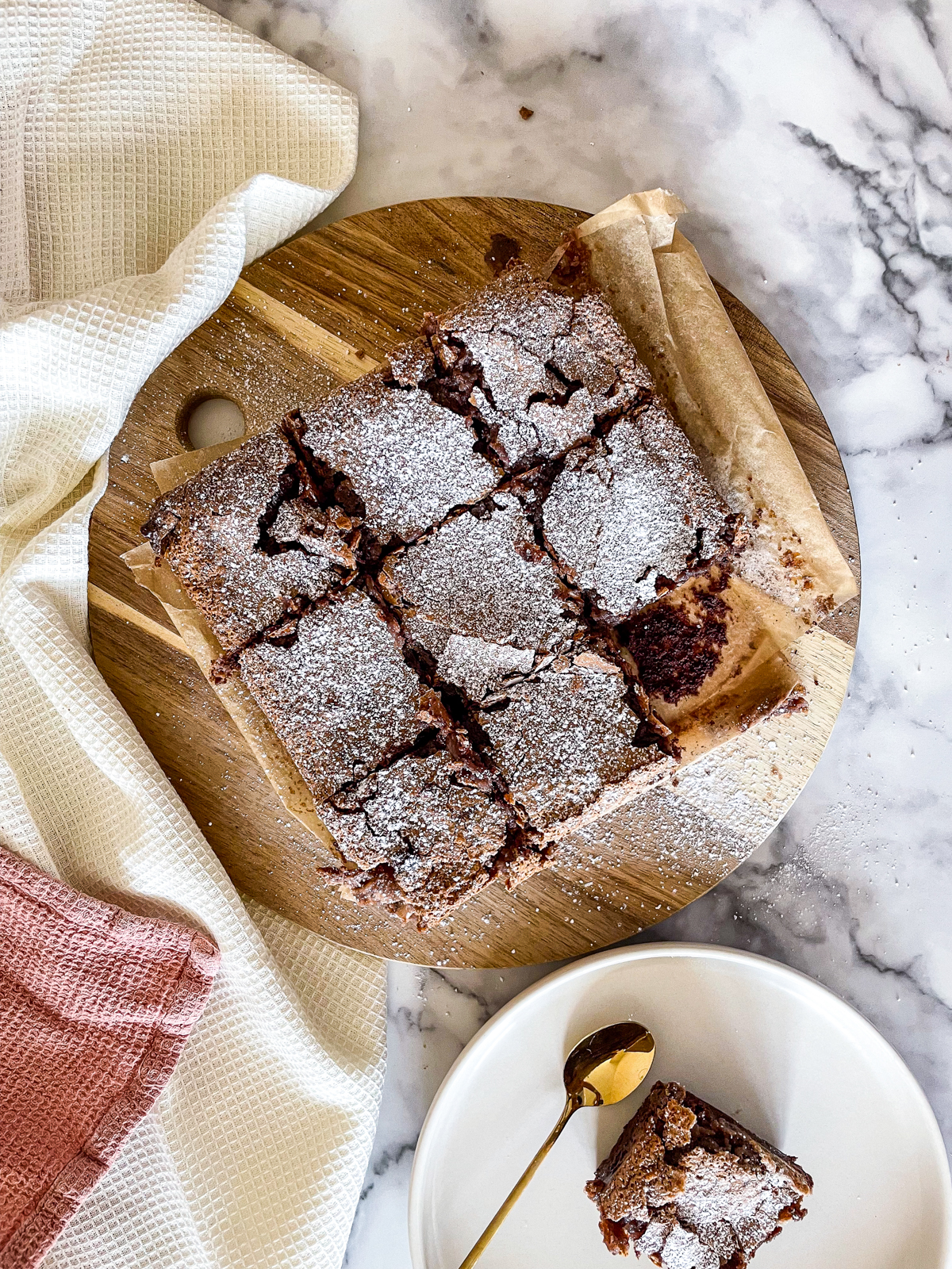 Fudgy Brownies with a Gooey Chocolate Topping (aka Chocolate Butter Brownies)