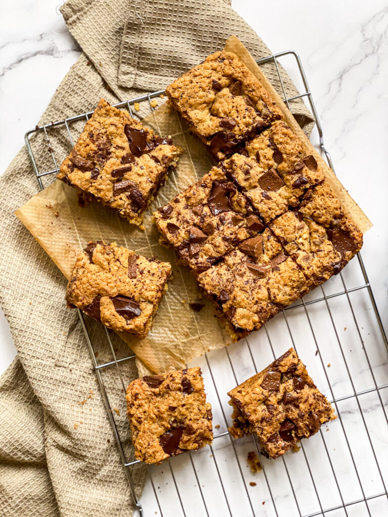 The Best Oatmeal Chocolate Chip Cookie Bars