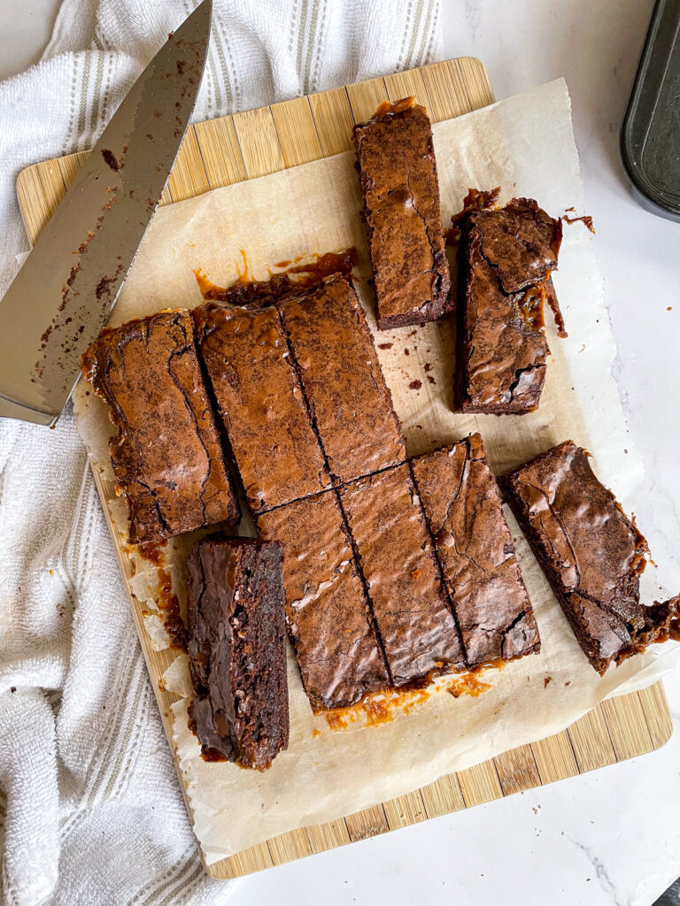 Copycat Costa: Salted Caramel Brownies