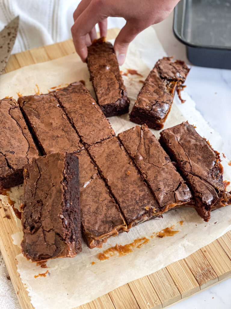 Copycat Costa: Salted Caramel Brownies