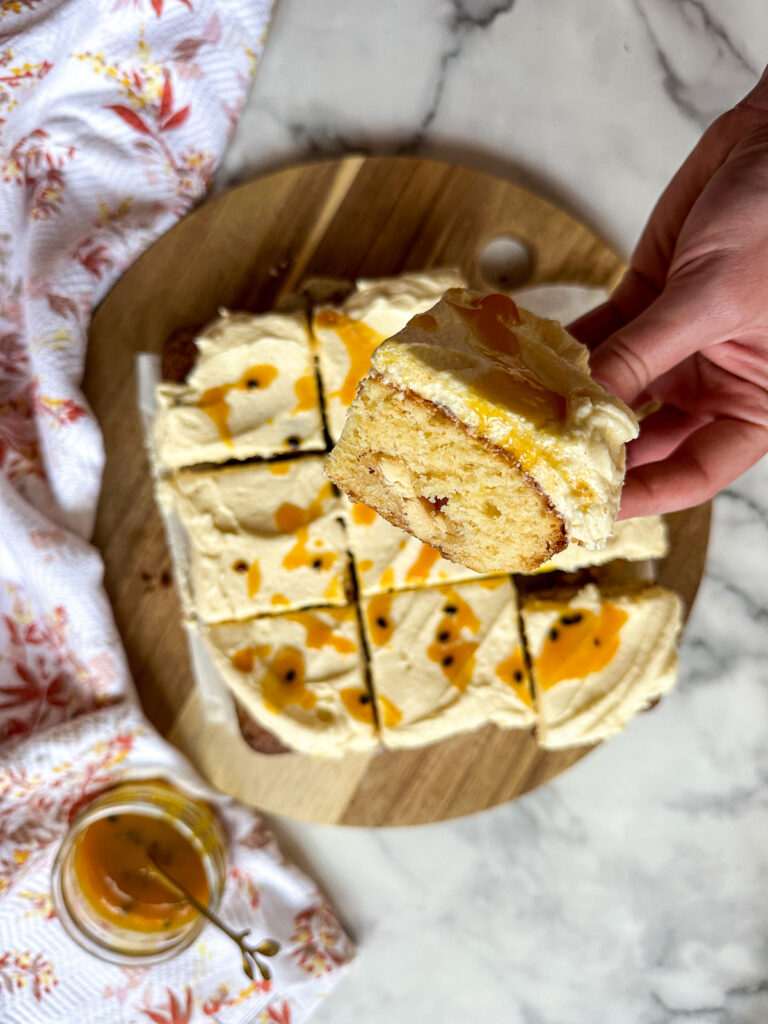 Passion Fruit Martini Blondies