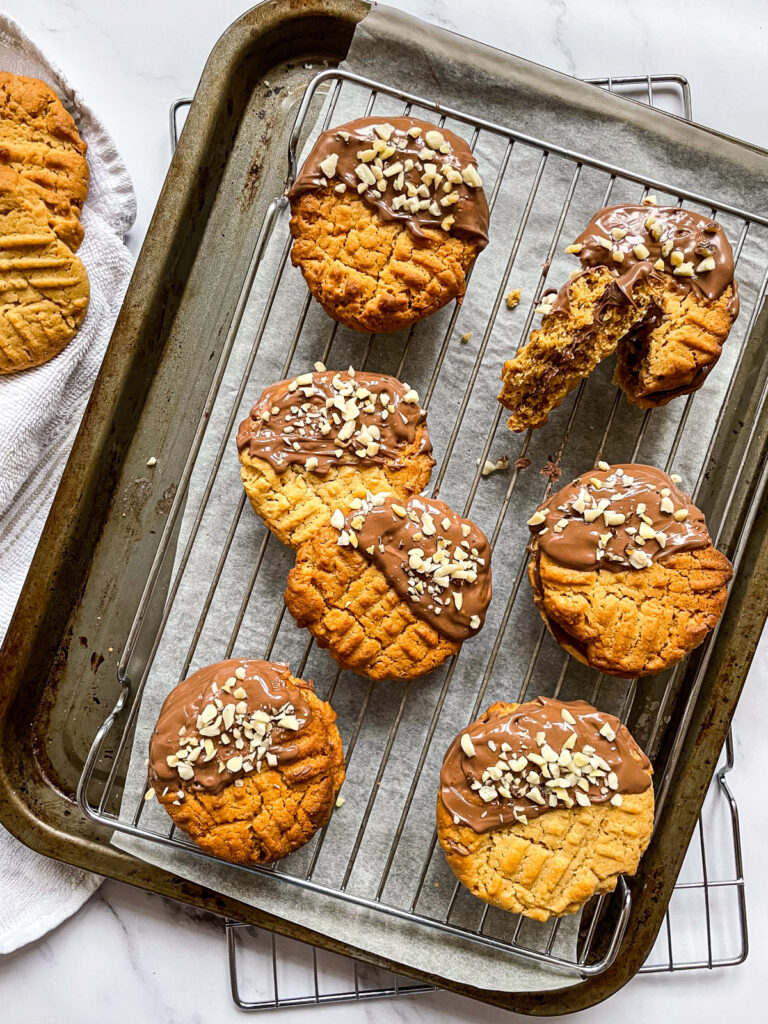 Peanut Butter and Nutella Cookies