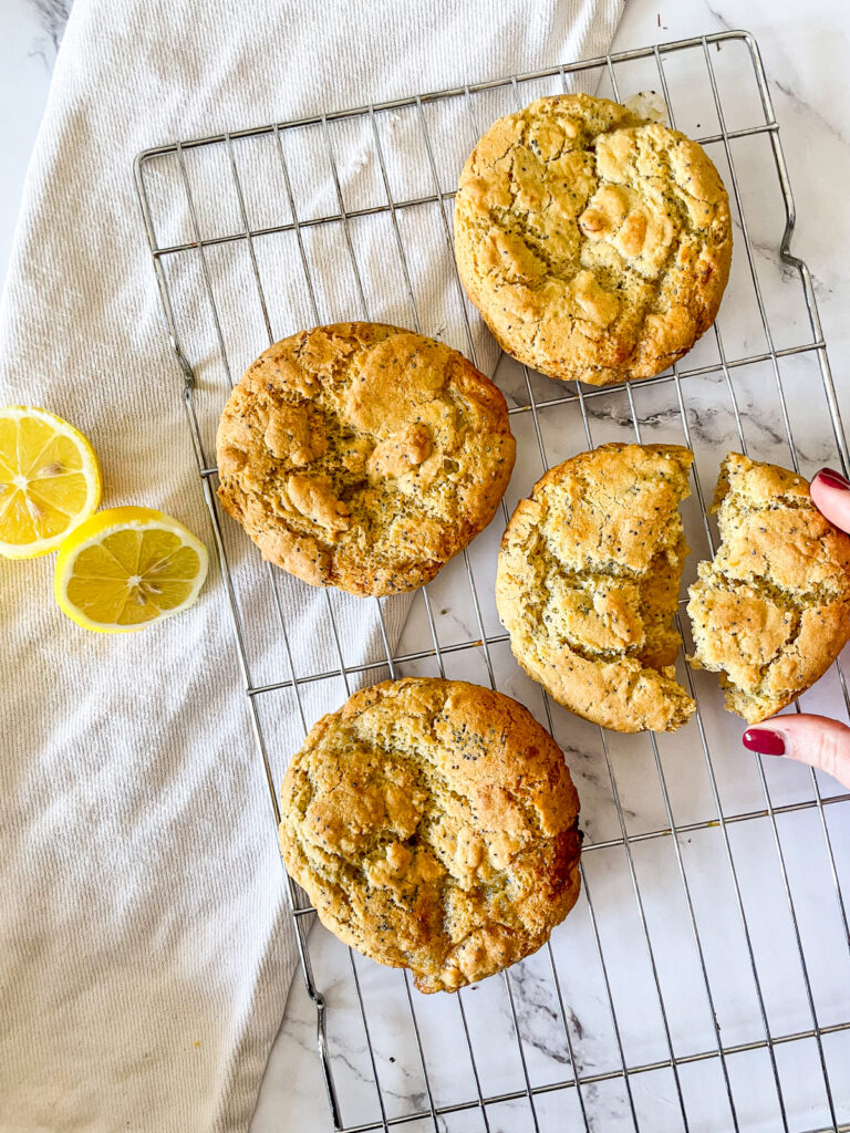 Lemon Poppy Seed Surprise Centre Cookies
