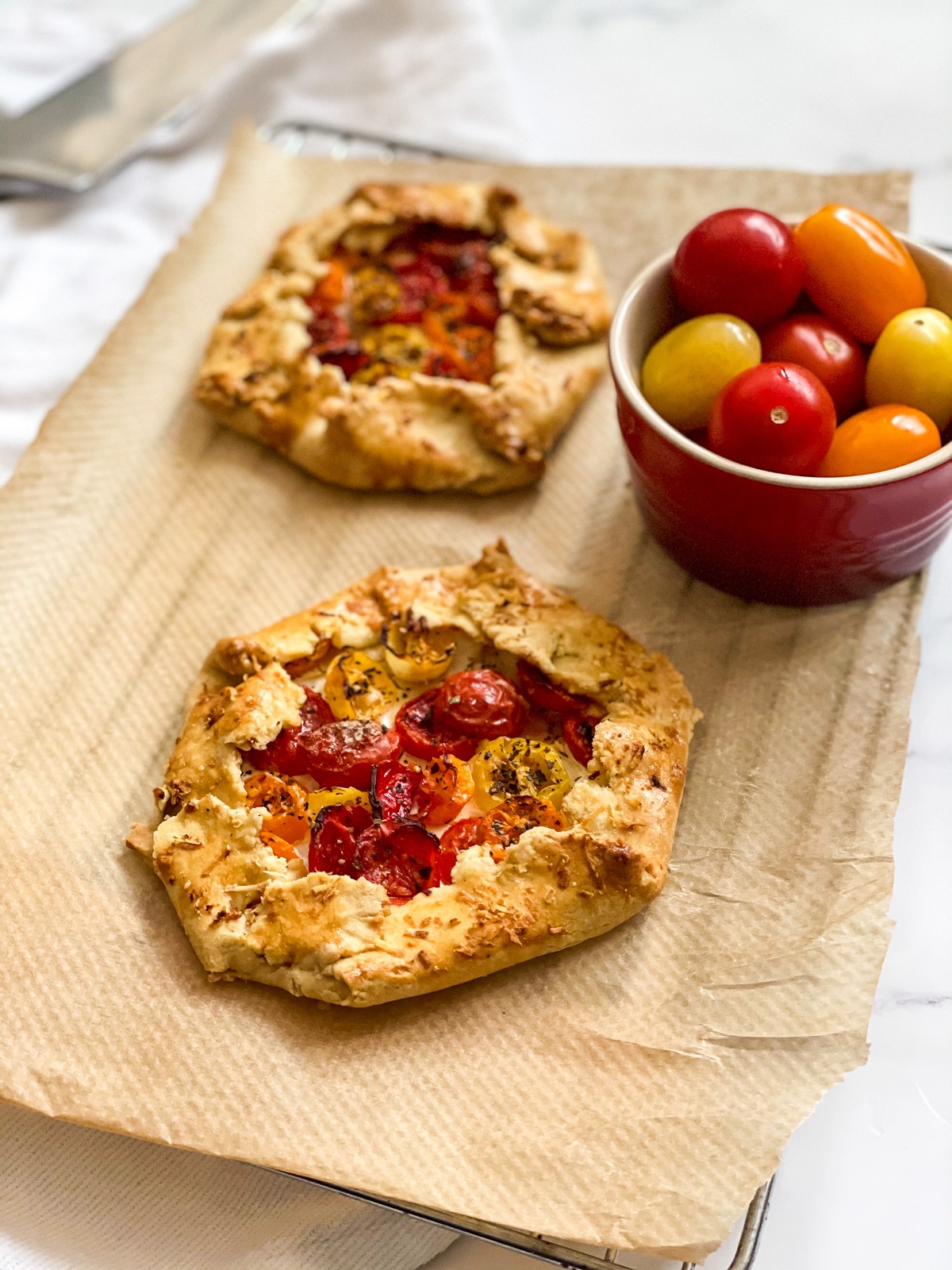 Savoury Tomato and Parmesan Galettes