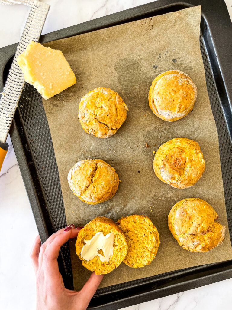Butternut Squash and Cheddar Savoury Scones