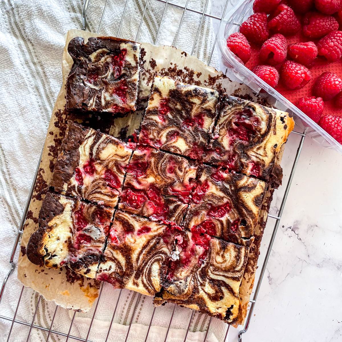 Raspberry Cheesecake Brownies - Valentines' Day Special