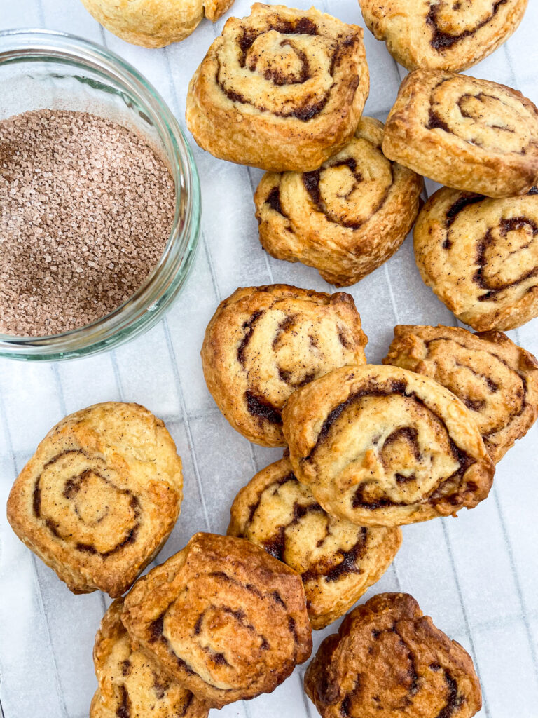 The Cutest Mini Cinnamon Roll Cookies