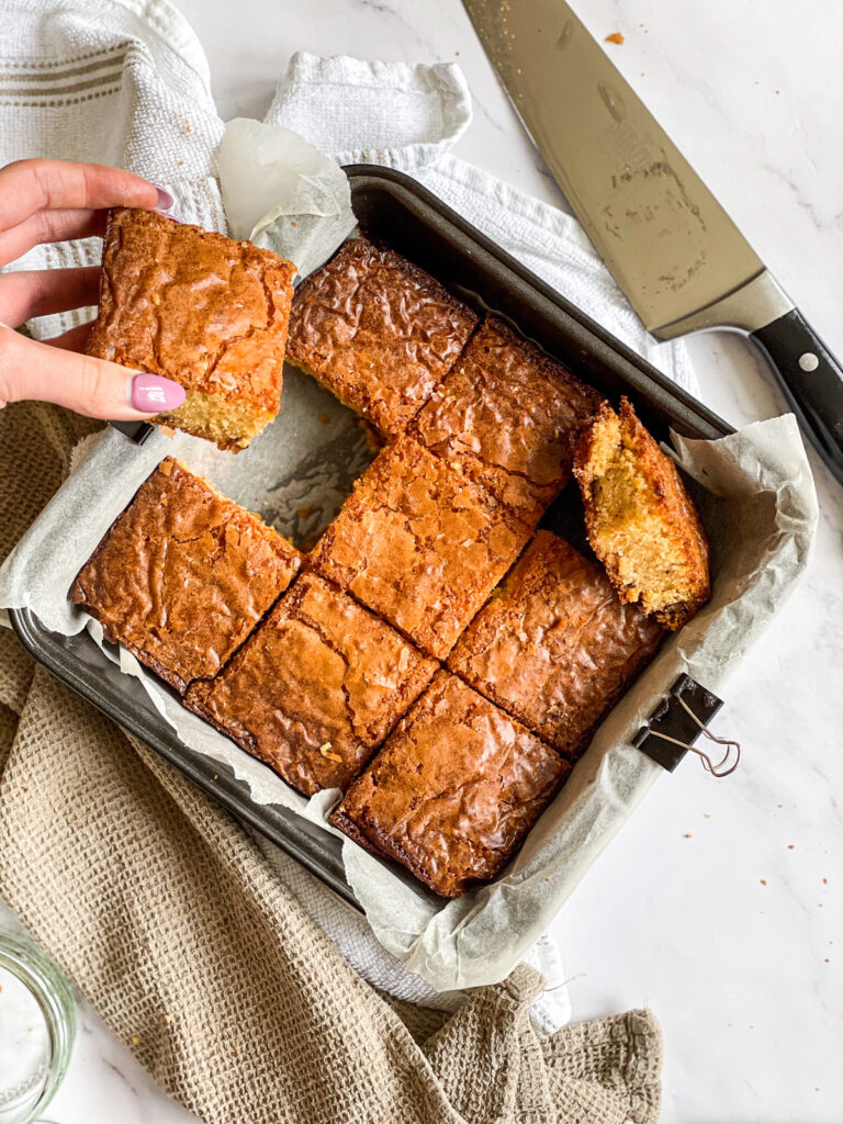 White Chocolate and Honey Brownies