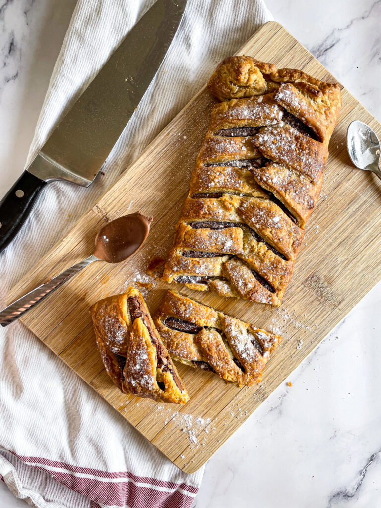 Chocolate Orange Puff Pastry Braid