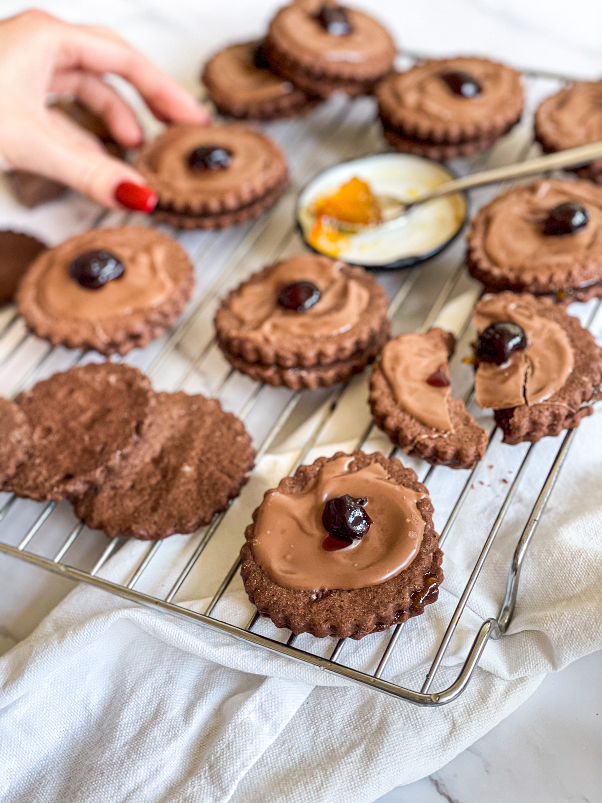 Chocolate Orange Empire Biscuits
