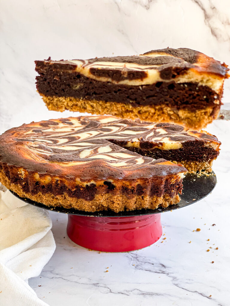 Baked Chocolate Brownie Cheesecake