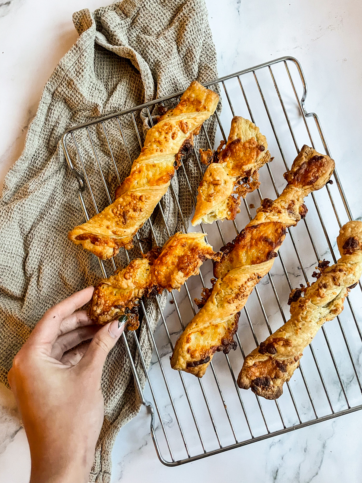 Rough Puff Pastry Cheese Twists