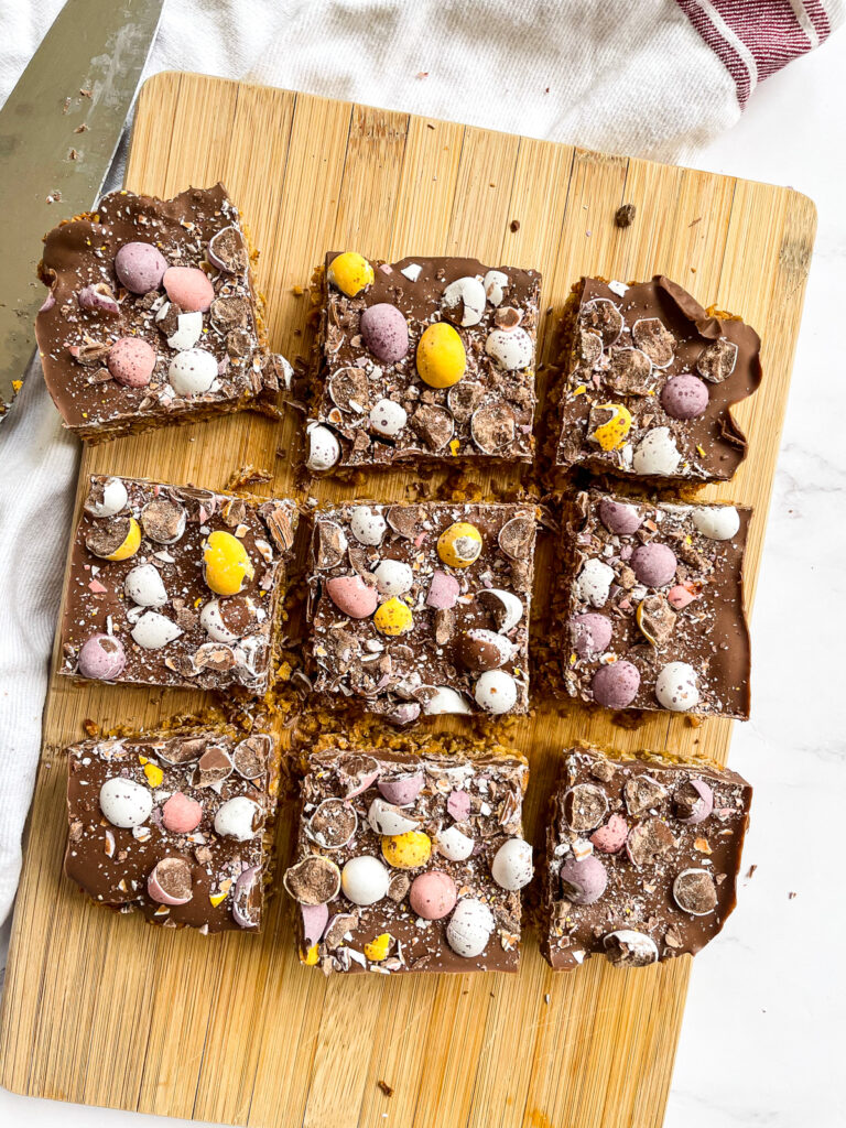 Milk Chocolate & Mini Egg Flapjacks