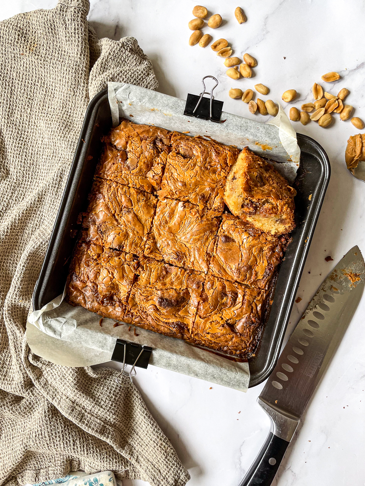 Snickers White Chocolate Brownies