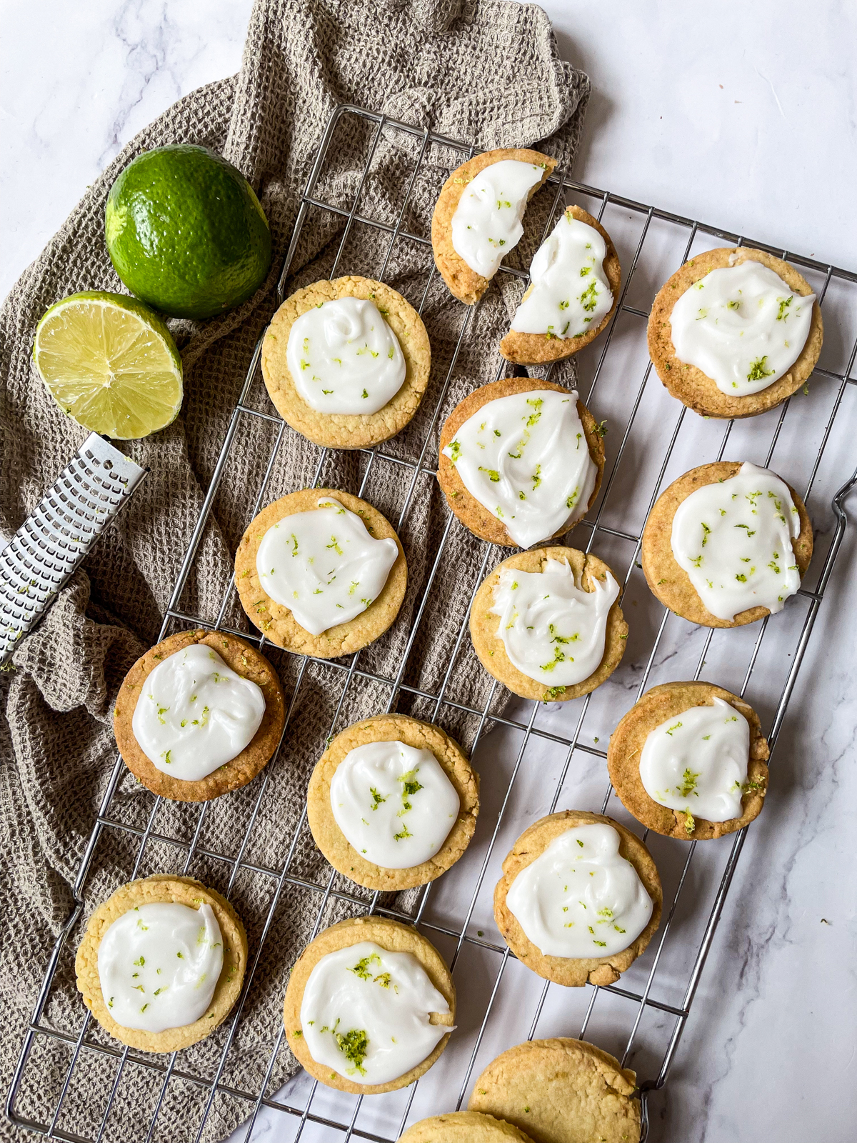 Key Lime Pie Shortbread Cookies