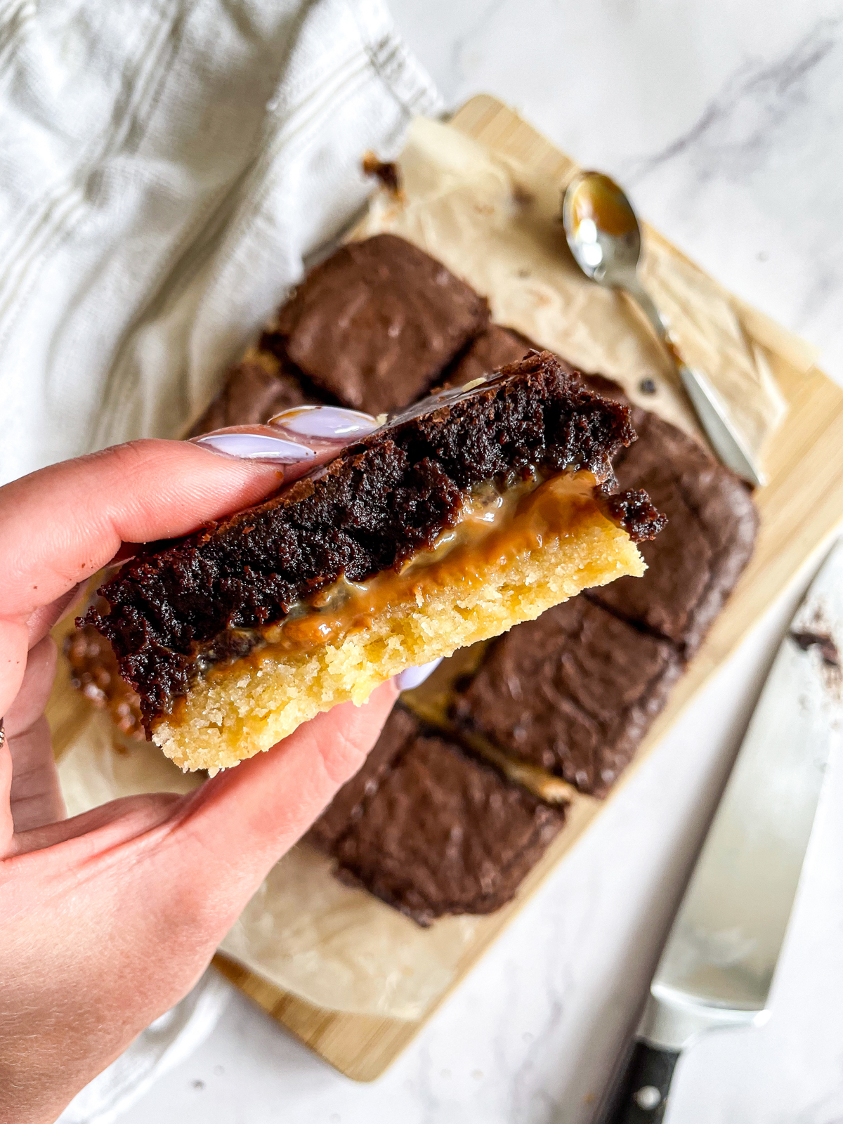Brownie Topped Millionaire's Shortbread
