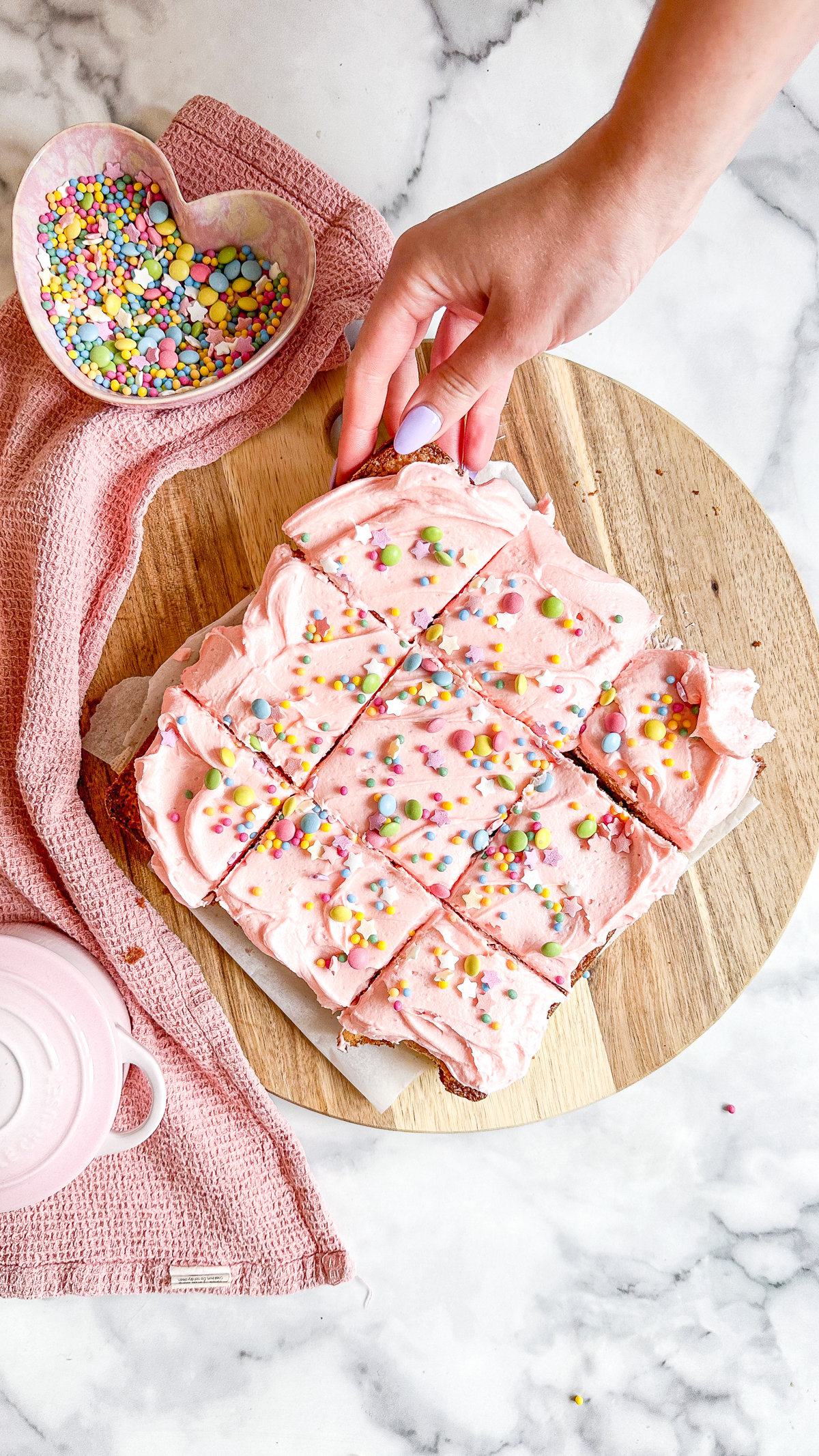 Funfetti Frosted Birthday Cake Blondies