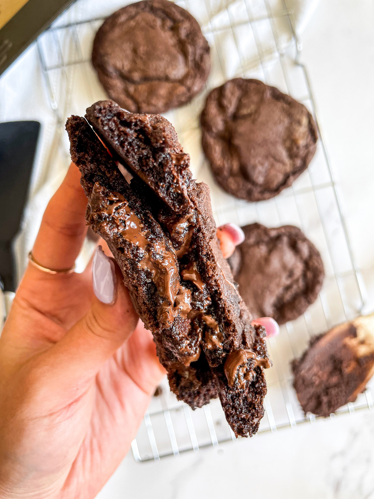 Double Chocolate NYC Style Chunky Cookies