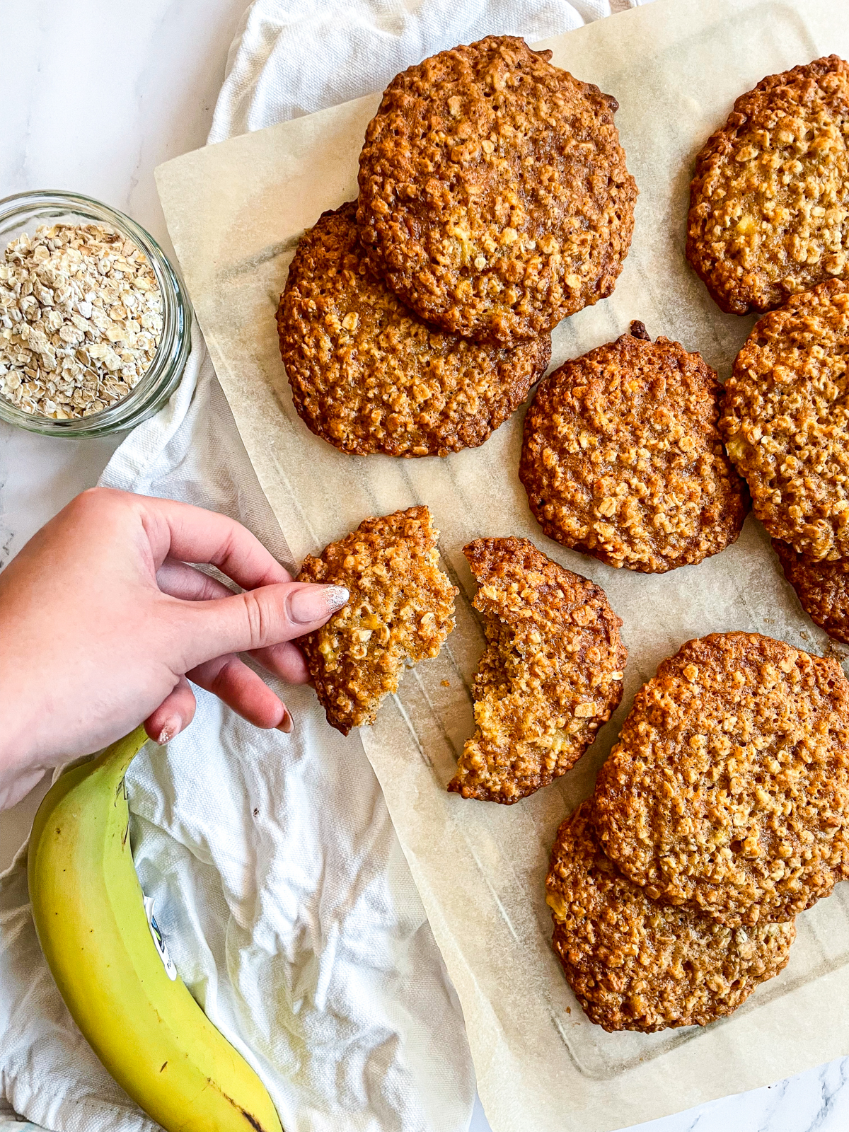 Banana Oatmeal Cookies (Vegan): Veganuary Special