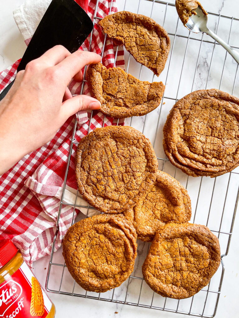 Easy 3 Ingredient Biscoff Cookies