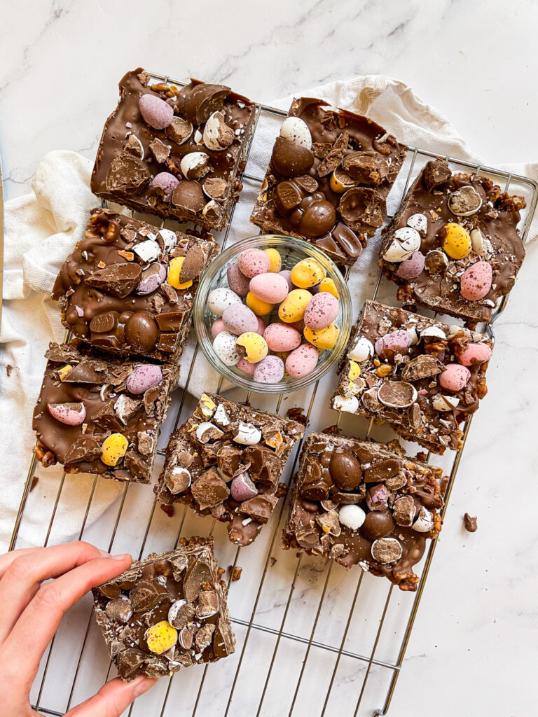 Mini Egg & Milk Chocolate Rice Krispie Treats