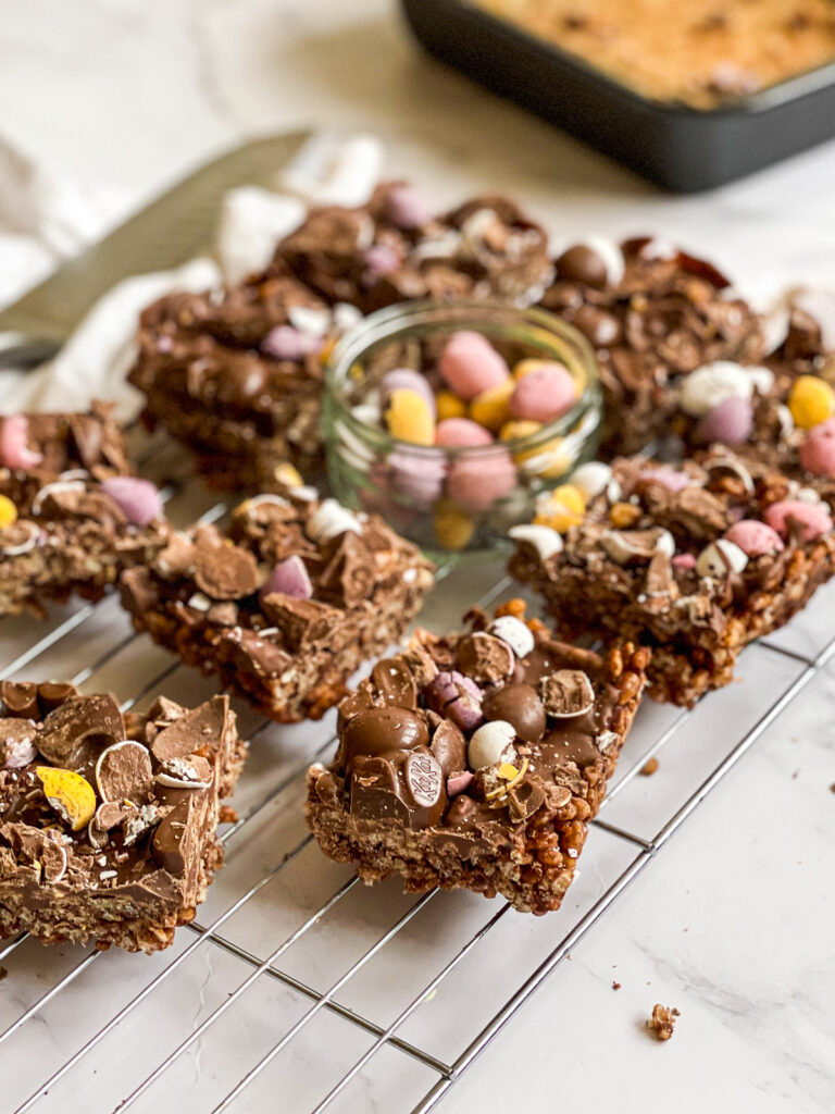 Mini Egg & Milk Chocolate Rice Krispie Treats