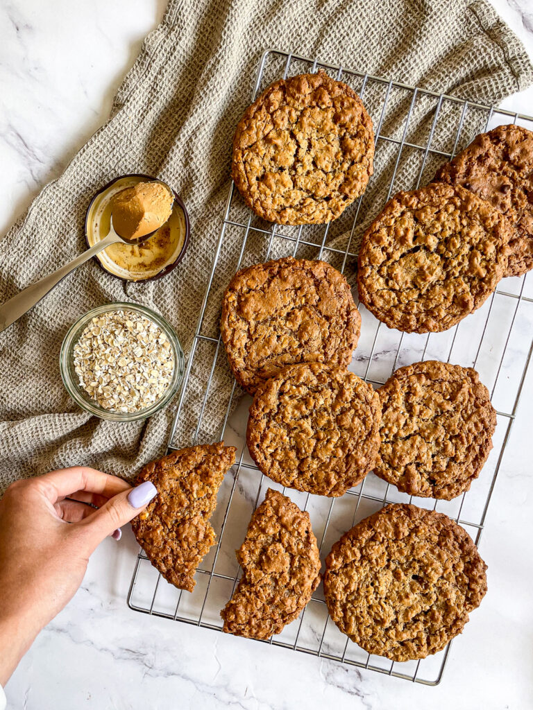 Peanut Butter and Oat Cookies