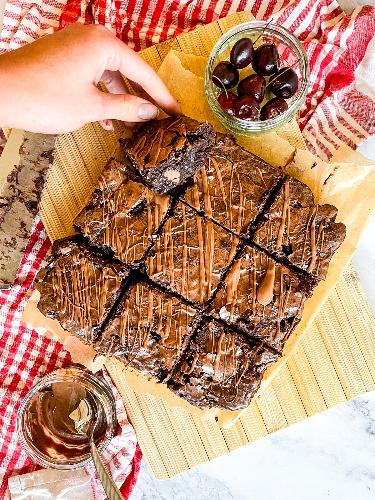 Black Forest Cherry & Chocolate Brownies