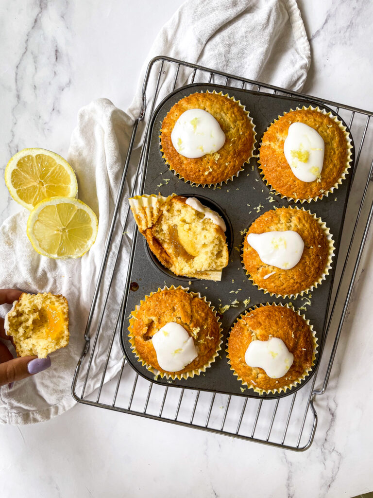 Copycat Starbucks Lemon Drizzle Muffins