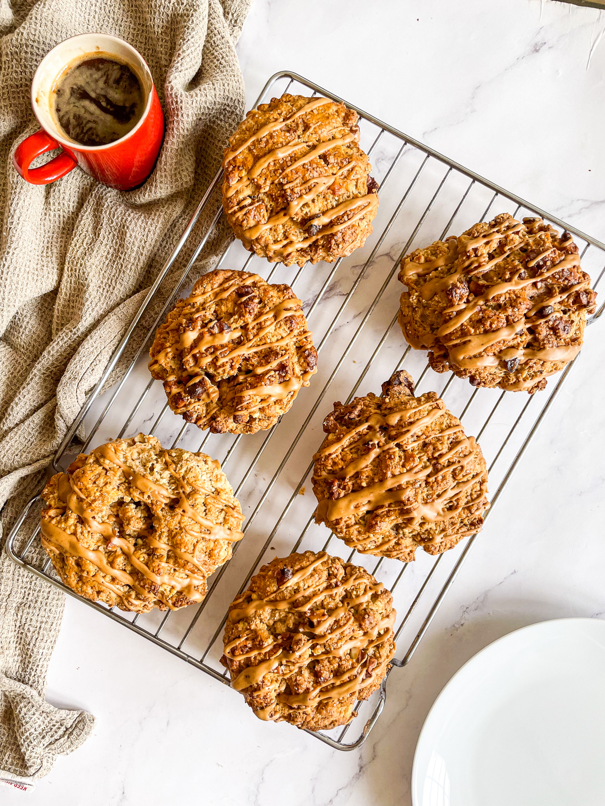 Coffee and Walnut Breakfast Scones