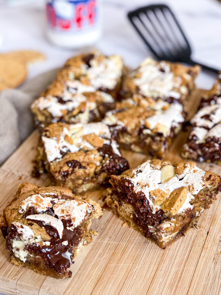 The Gooey-ist Chocolate S'more Cookie Bars