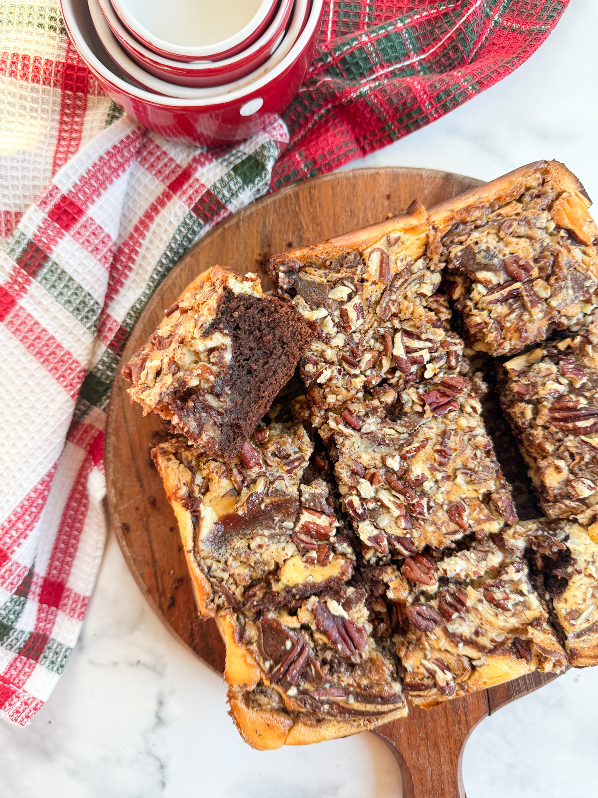 Pecan Pie Cheesecake Brownies