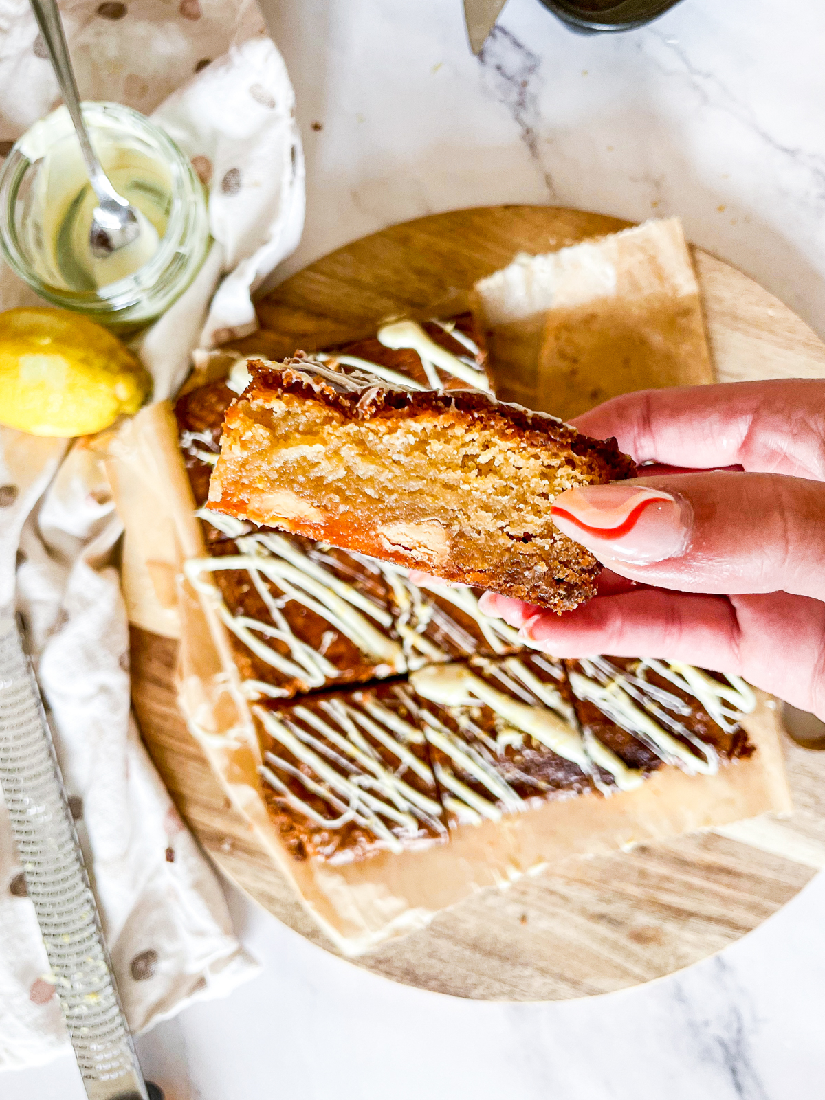 Lemon and White Chocolate Brownies
