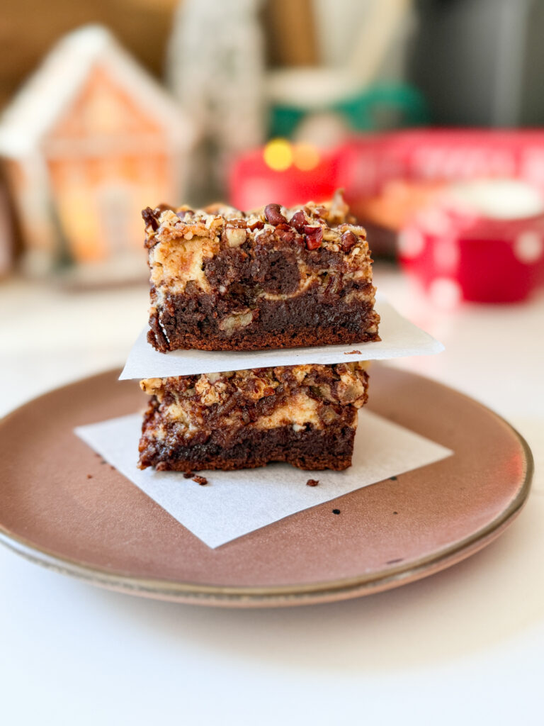 Pecan Pie Cheesecake Brownies