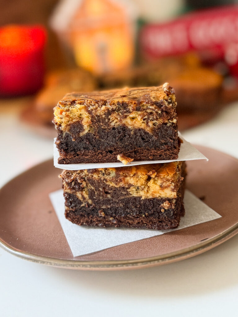 Gingerbread Cheesecake Brownies