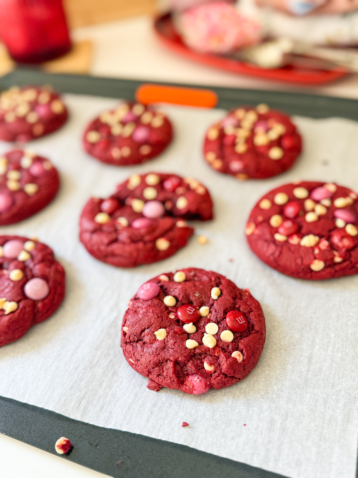 Easy Red Velvet Cake Mix Cookies