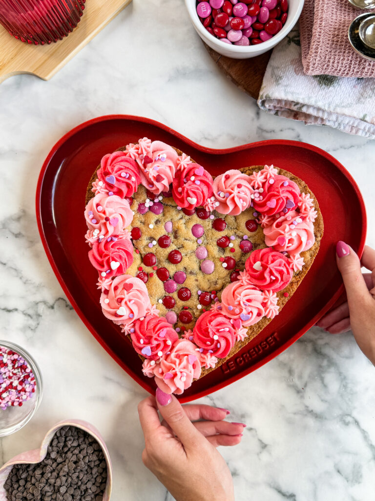 Valentine’s Day Cookie Heart Cake