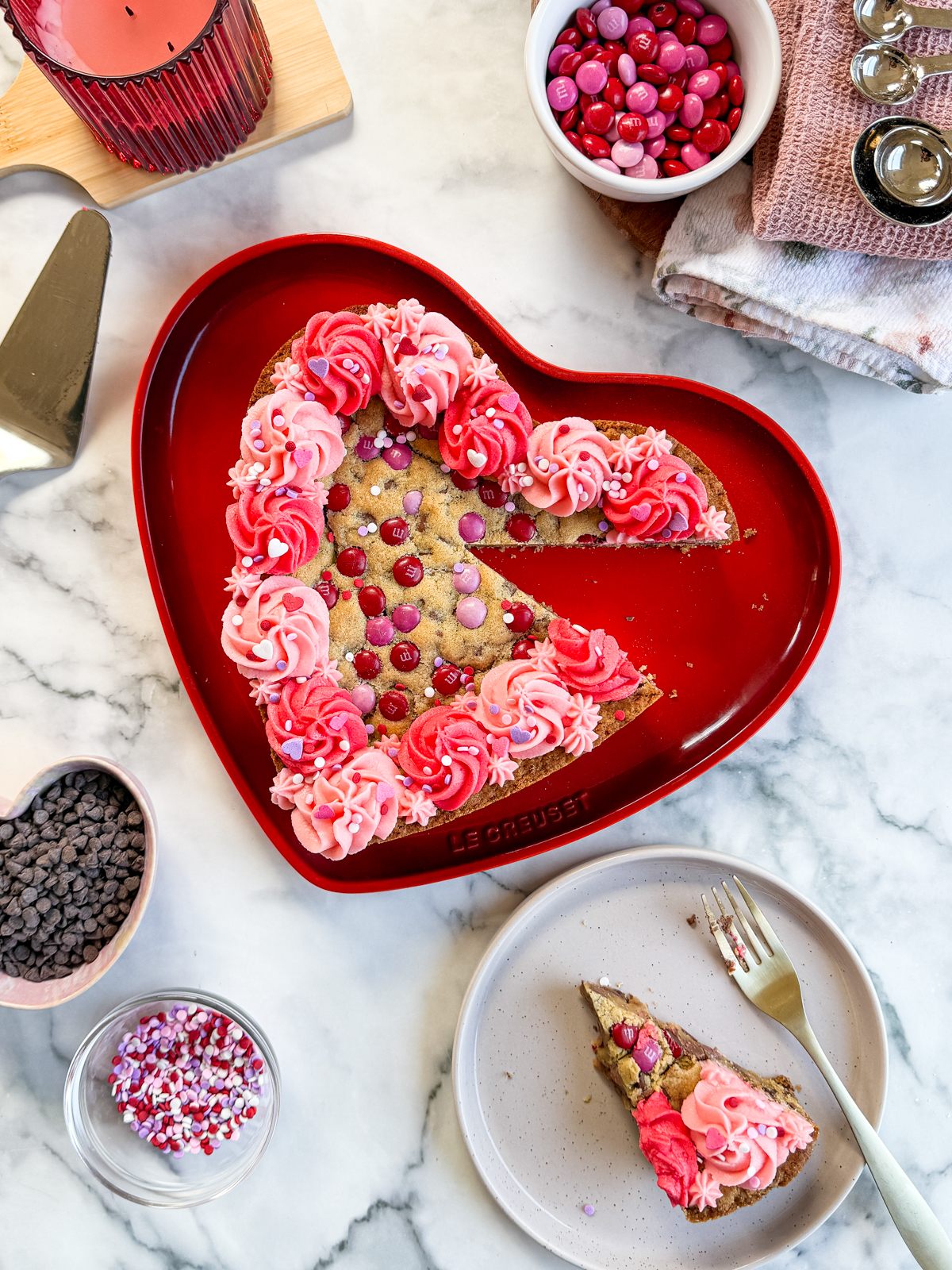 Valentine’s Day Cookie Heart Cake