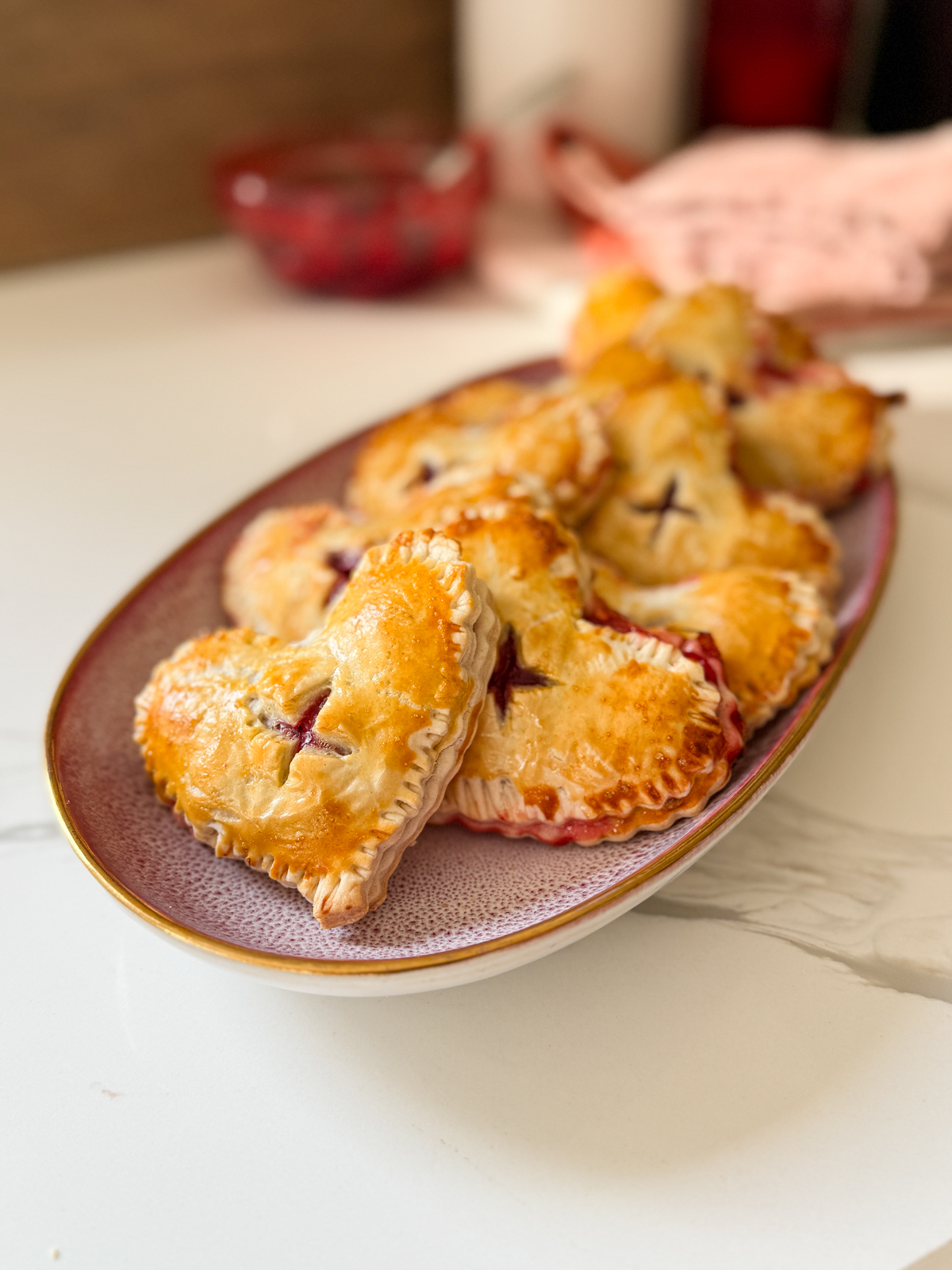 Heart Shaped Cherry Hand Pies