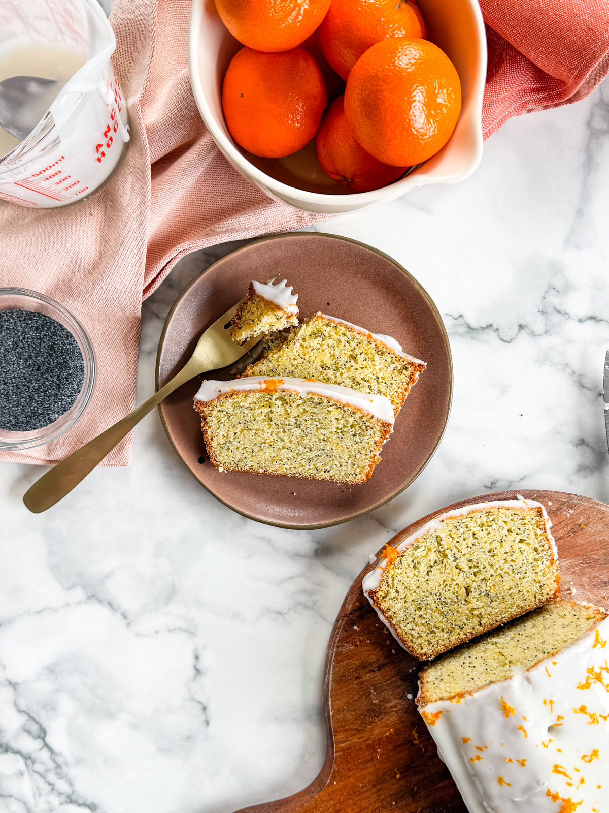 Orange Poppy Seed Loaf Cake