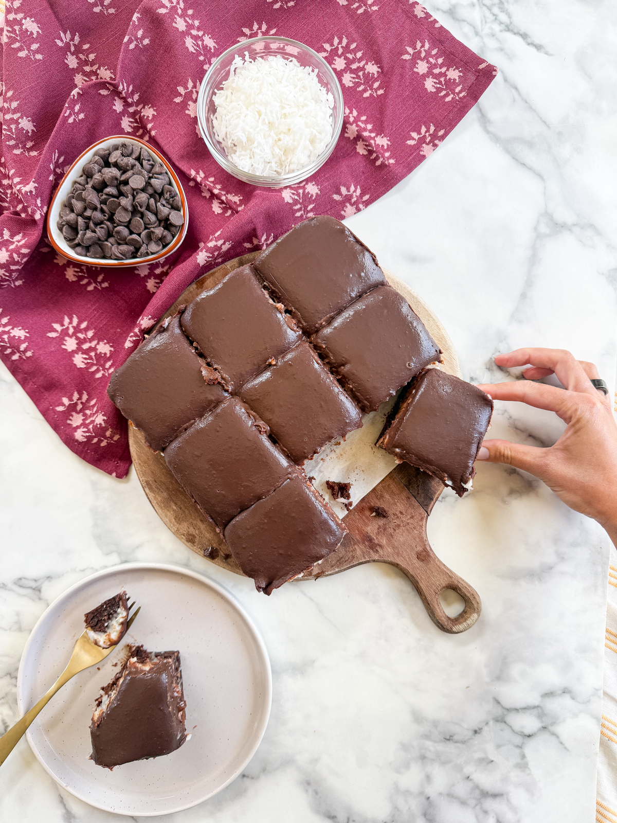 Coconut Cream Brownies